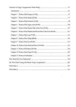 Lectures on Tung’s Acupuncture—Points Study