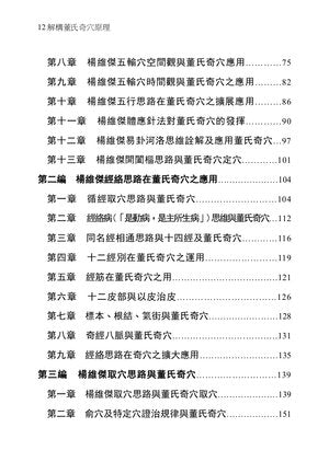 解構董氏奇穴原理 (Jiěgòu dǒng shì qí xué yuánlǐ)